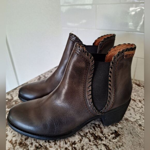 Pikolinos Ankle‎ Boots Womens 39 Brown Green Comfort Leather - Picture 4 of 9